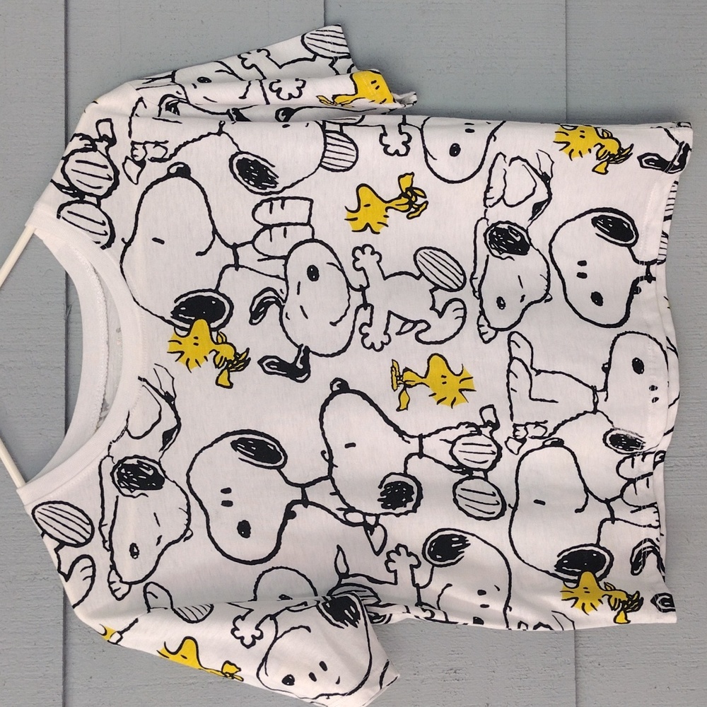 Peanuts Tshirt With Snoopy and Woodstock